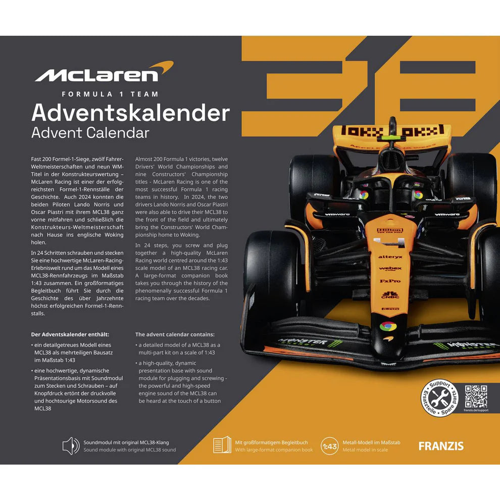 Mclaren Adventskalender 1:43